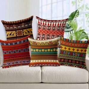 affordable summer home decor patterned cushions