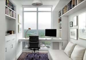 convert small areas of your home into an office window desk 
