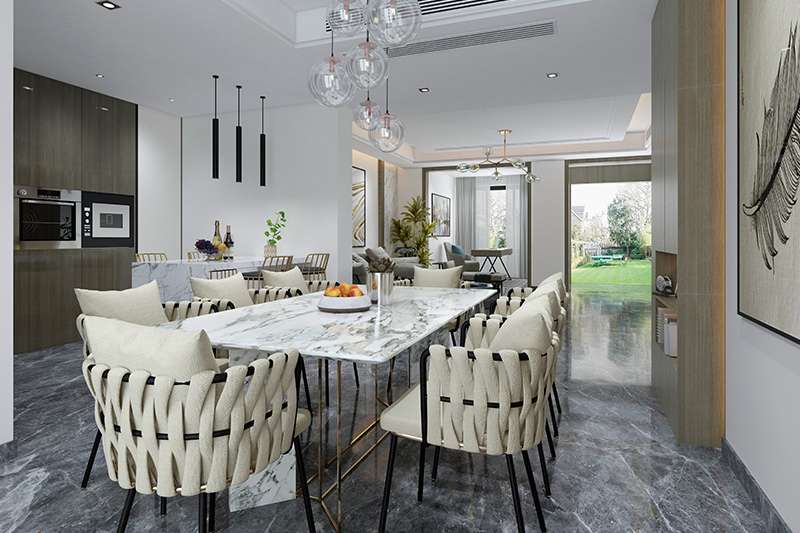 Sleek Dining Table and Chairs