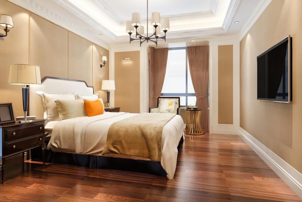 3D Rendering Beautiful Bedroom Interior Design In Bangalore