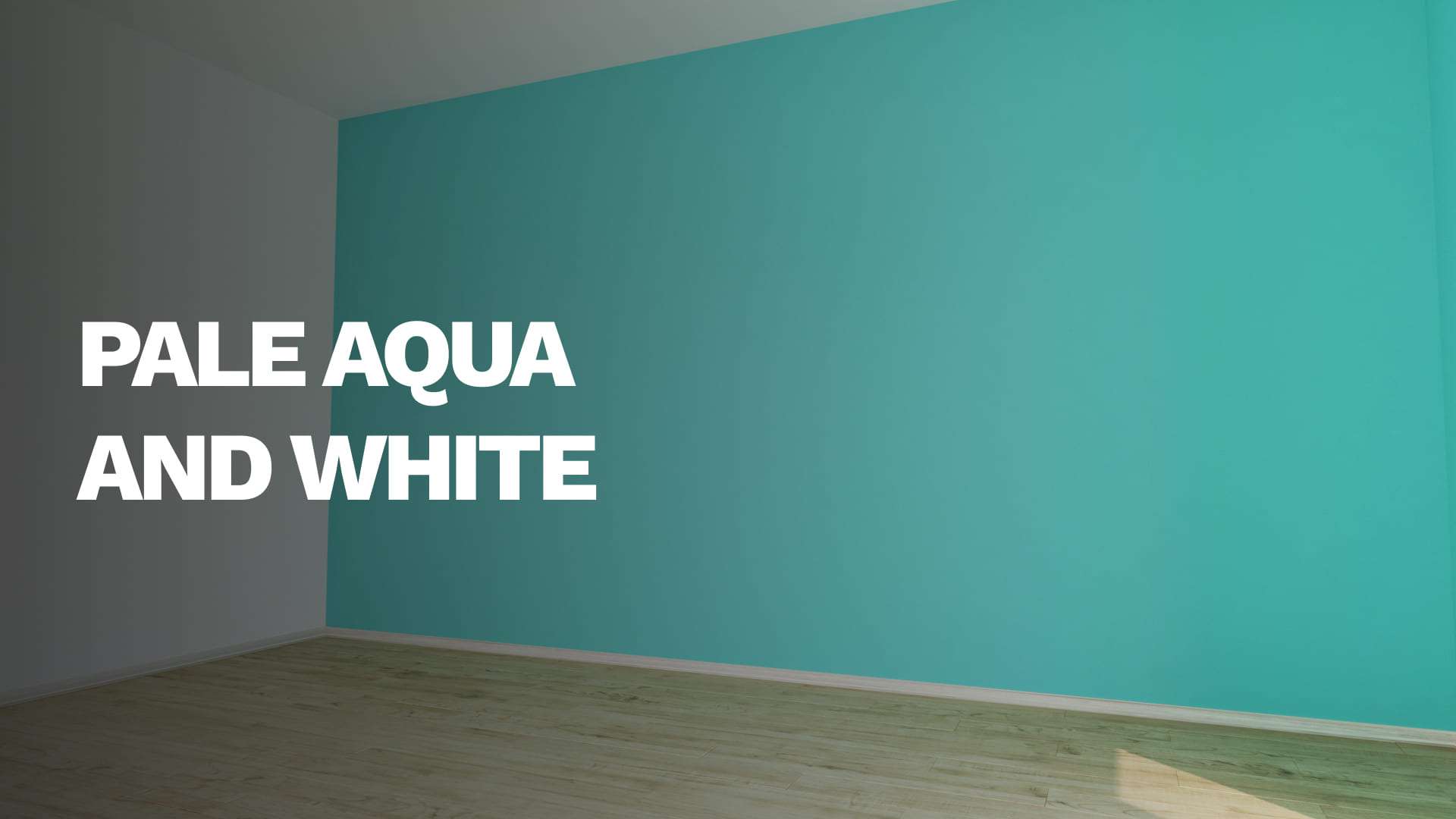 Pale Aqua and White