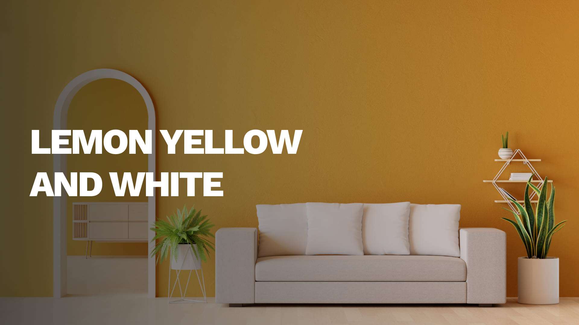 Lemon Yellow and White