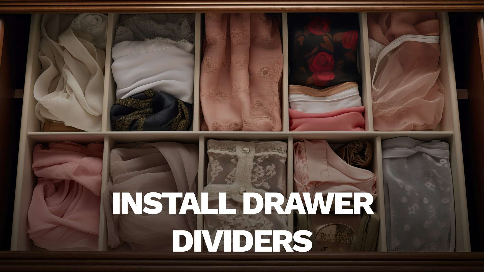 Install Drawer Dividers