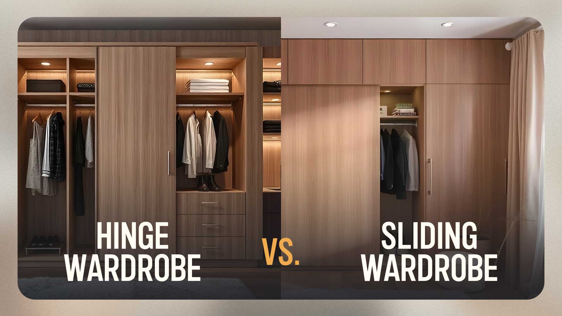 Hinge Wardrobe vs. Sliding Wardrobe