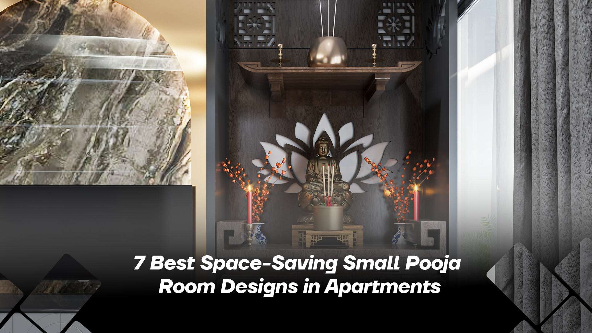 7 Best Space-Saving Small Pooja Room Designs in Apartments