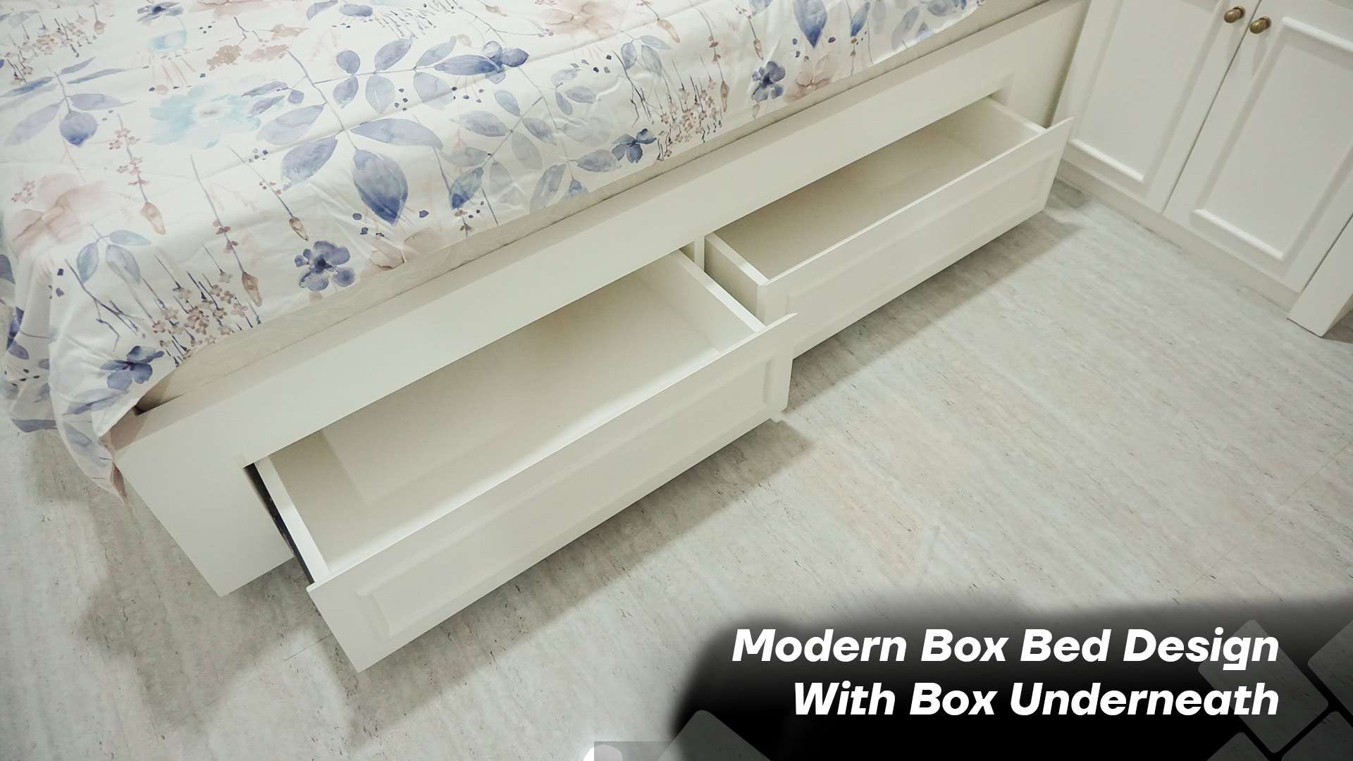 Modern Box Bed Design With Box Underneath