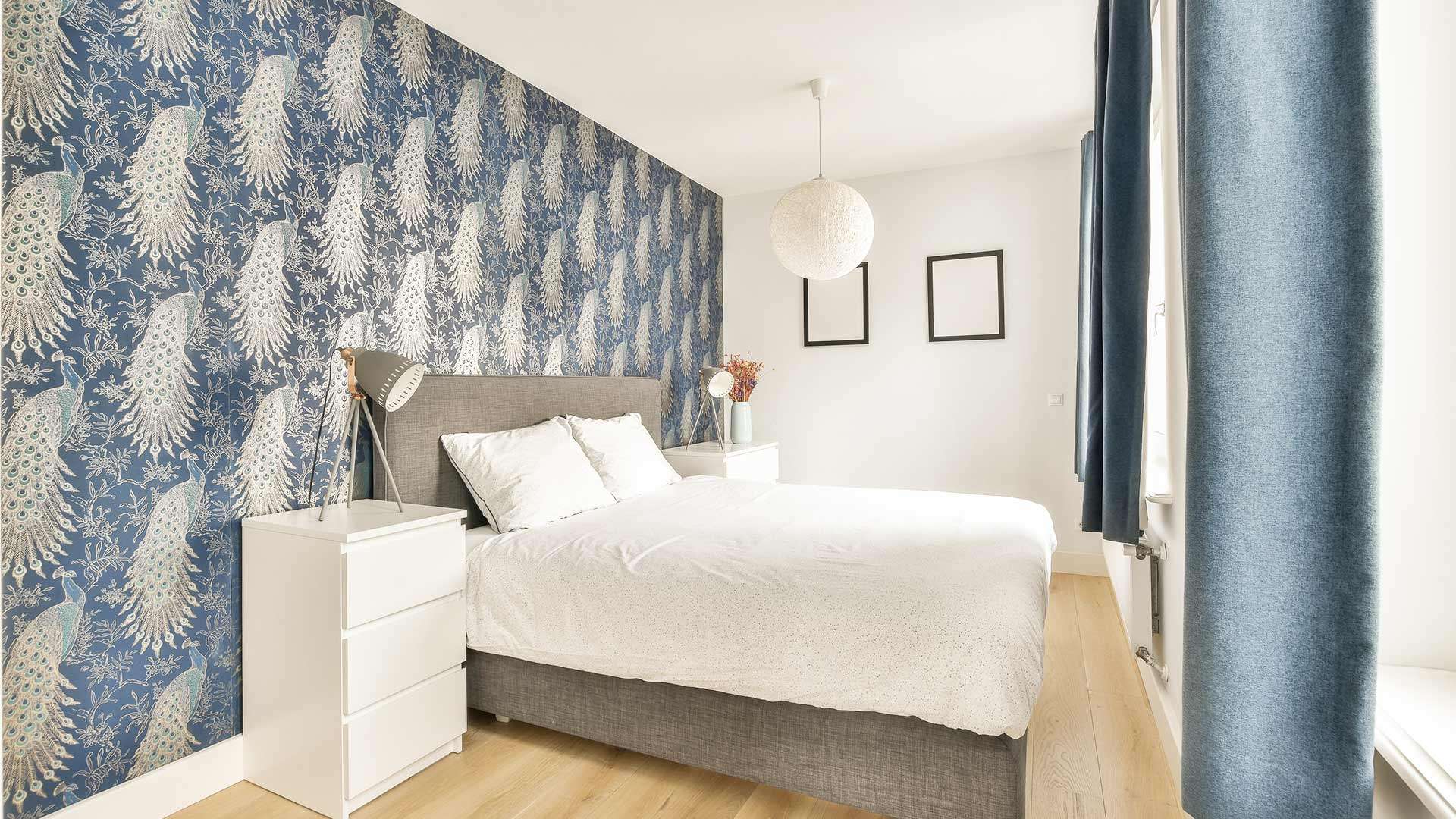 Wallpapered Accent Walls