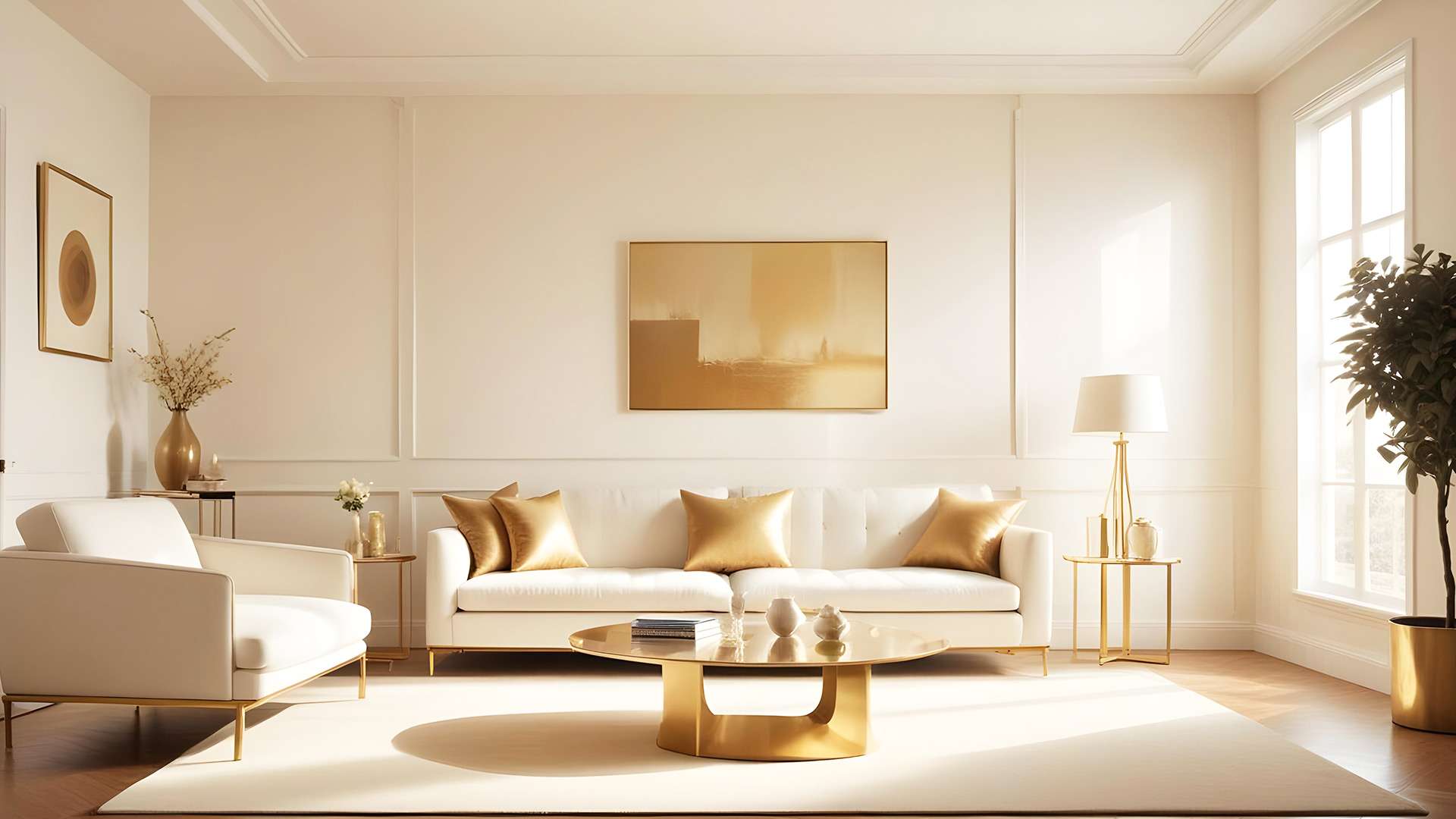 Gold and Beige