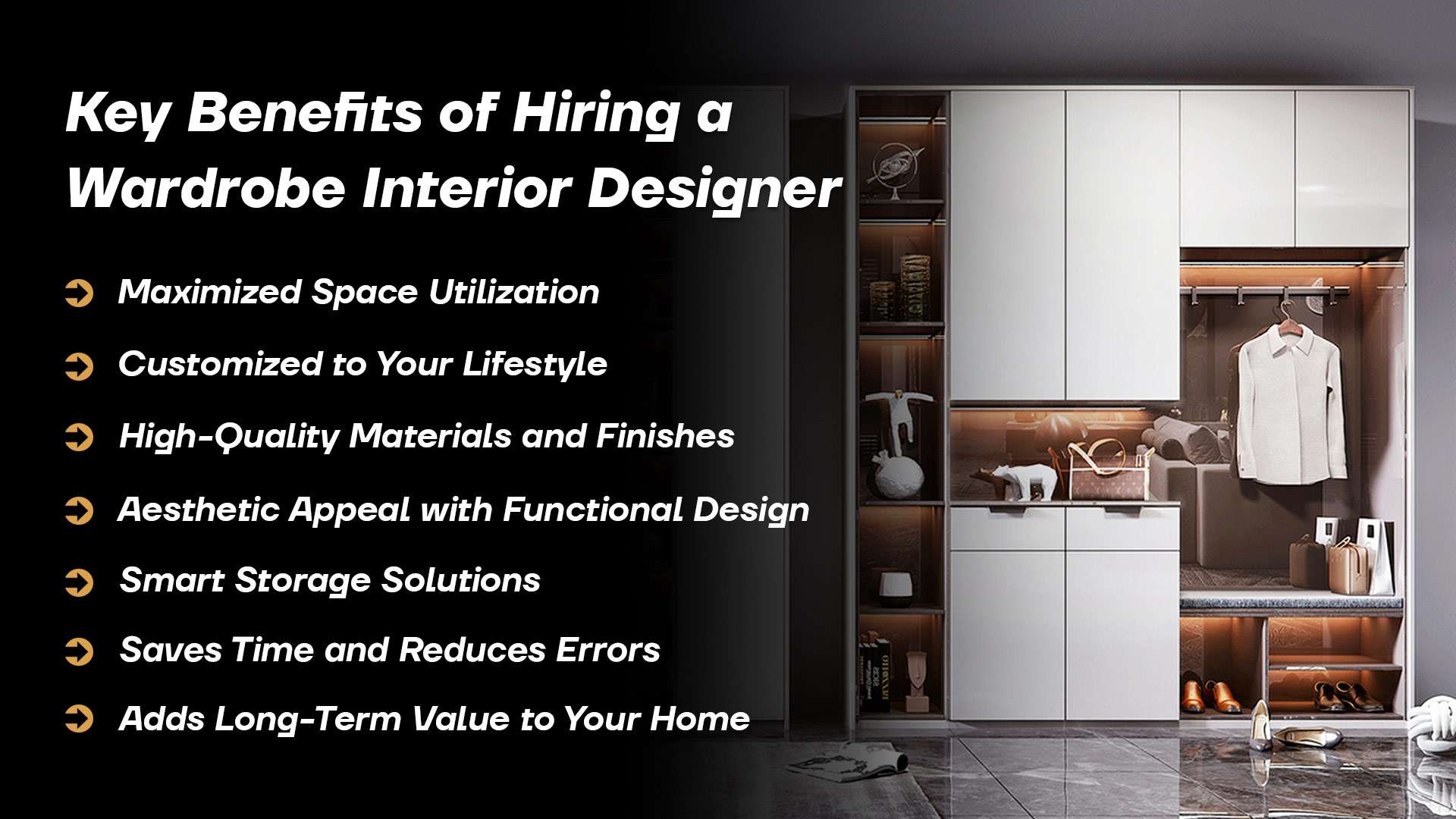 Key Benefits of Hiring a Wardrobe Interior Designer