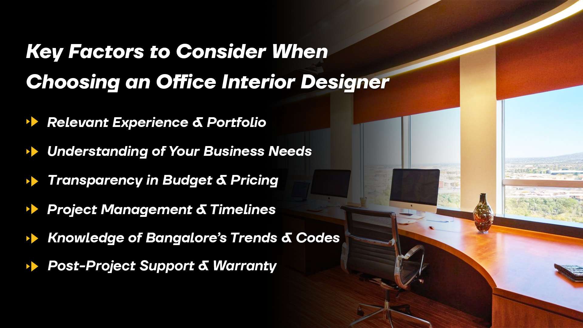 Key Factors to Consider When Choosing an Office Interior Designer