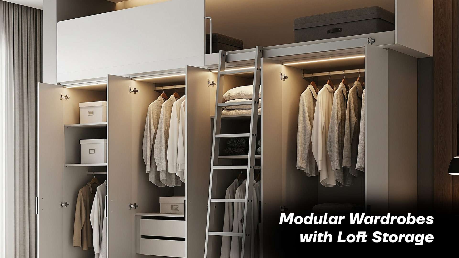 Modular Wardrobes with Loft Storage