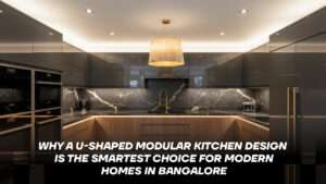 u shaped modular kitchen design