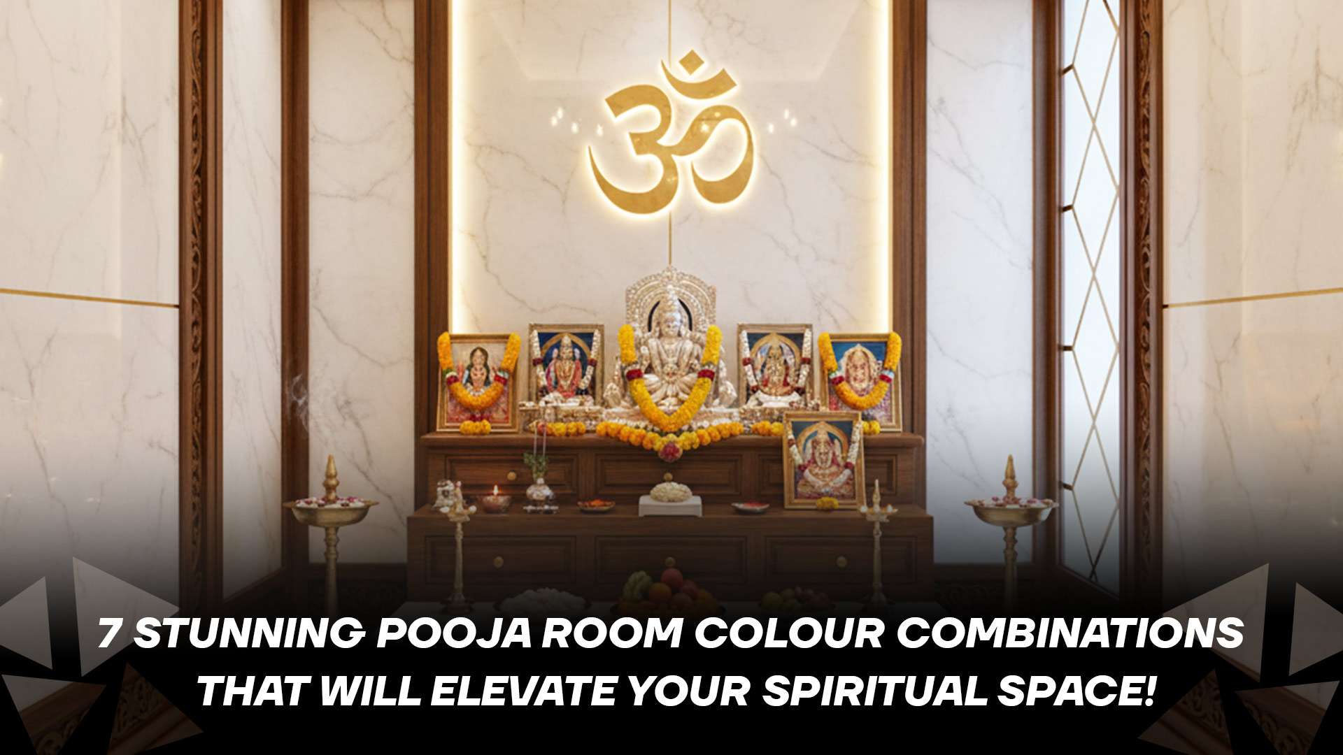 7 Stunning Pooja Room Colour Combinations That Will Elevate Your Spiritual Space!