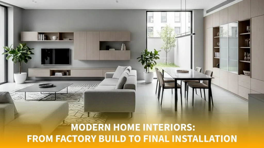 Modern Home Interiors: From Factory Build to Final Installation