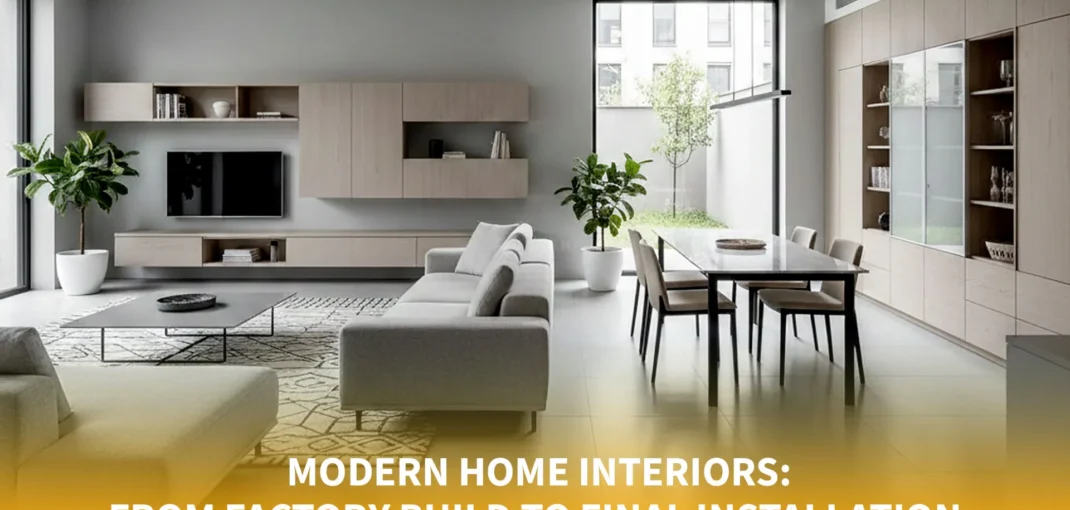 Modern Home Interiors: From Factory Build to Final Installation