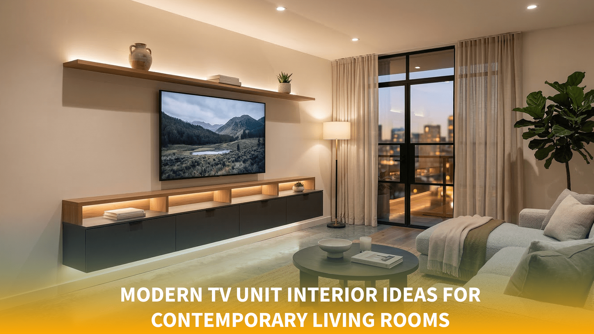 Modern TV Unit Interior Ideas for Contemporary Living Rooms