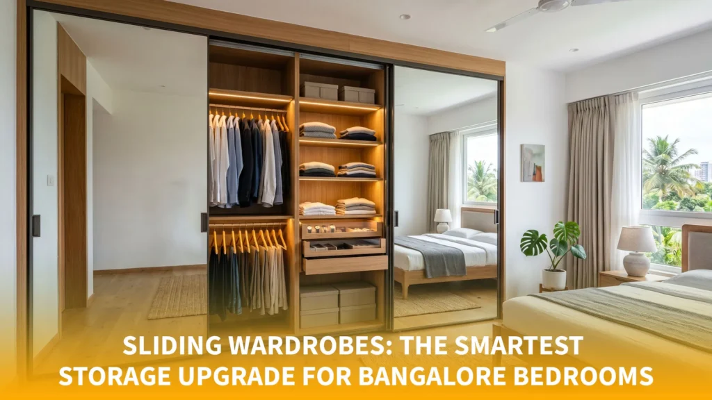 Sliding wardrobe design Bangalore